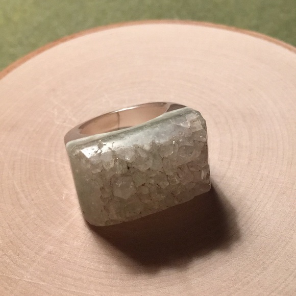 Druzy Ring size 9 - Picture 2 of 8